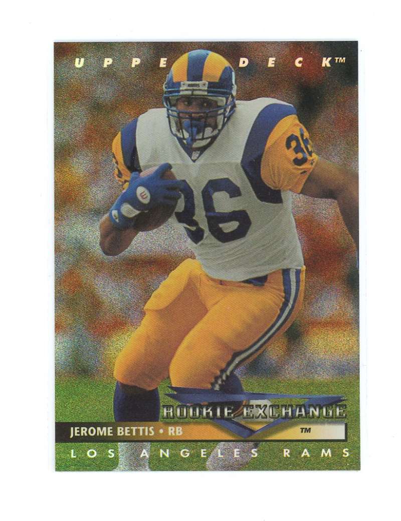 1993 Upper Deck Rookie Exchange re7 Jerome Bettis Rookie Card  Image 1