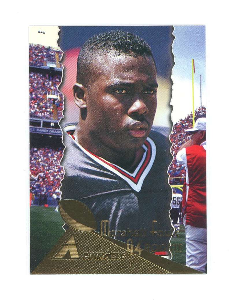 1994 Pinnacle 198 Marshall Faulk Rookie Card  Image 1