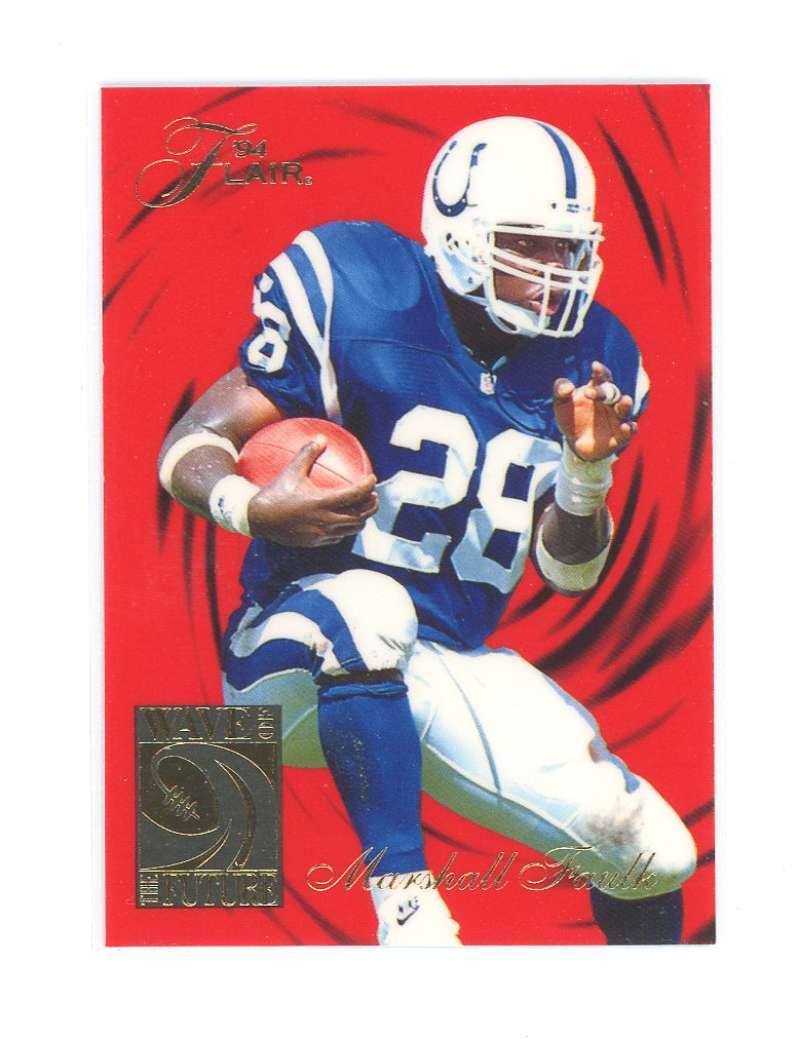 1994 Flair Wave of The Future 2 Marshall Faulk Rookie Card  Image 1