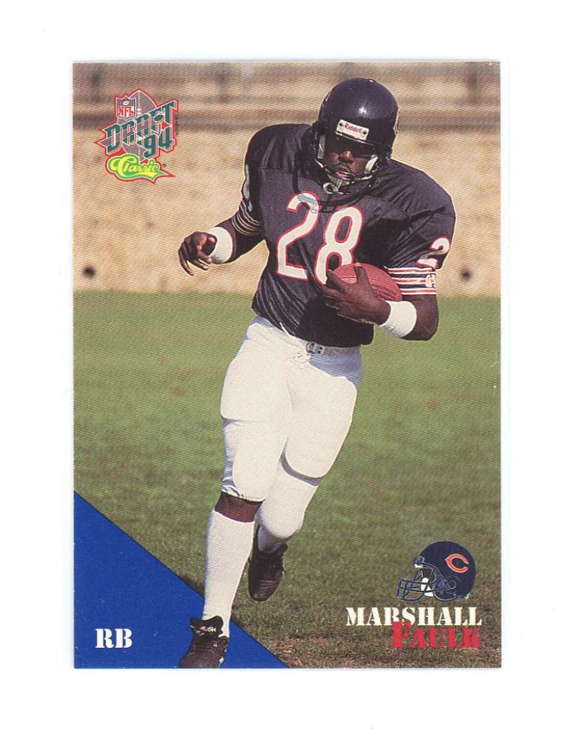 1994 Classic Bears Redemption m3 Marshall Faulk Rookie Card  Image 1