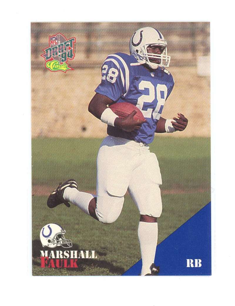 1994 Classic Colts Redemption m5 Marshall Faulk Rookie Card  Image 1