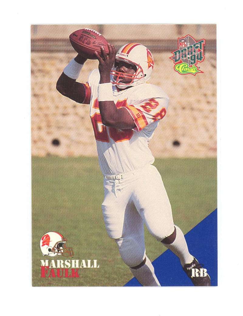 1994 Classic Buccaneers Redemption m1 Marshall Faulk Rookie Card  Image 1