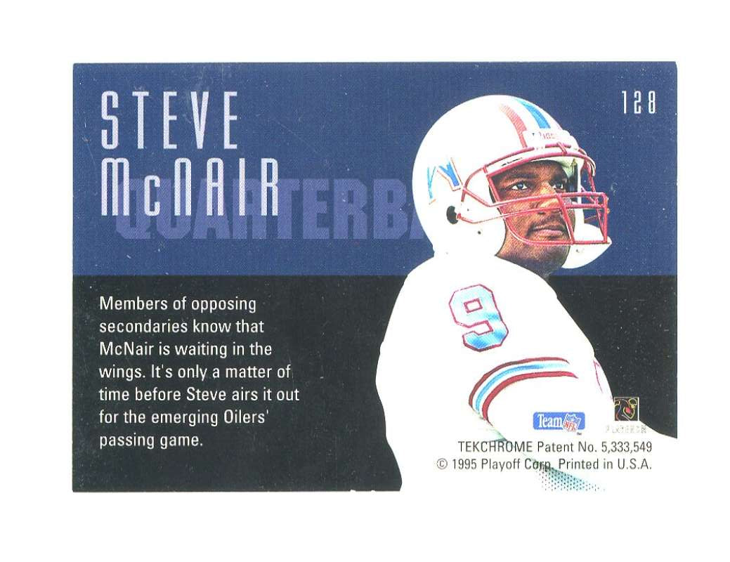 1995 Playoff Contenders 128 Steve McNair Rookie Card  Image 2