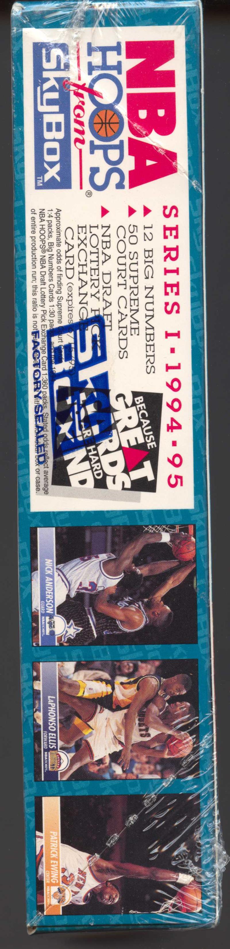 1994-95 SkyBox Hoops Series 1  Basketball Box Image 2