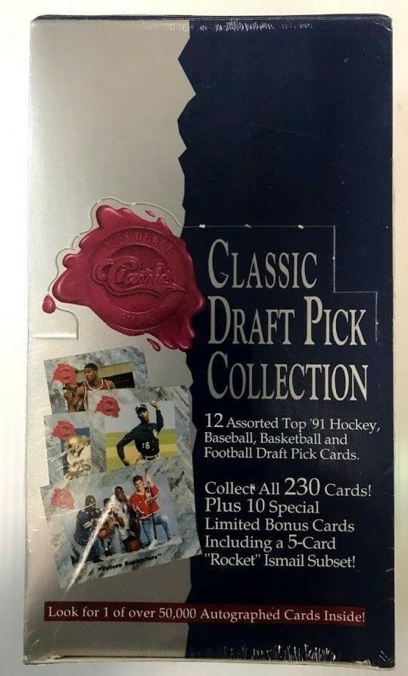 1991 Classic Four Sport Draft Pick Collection Hobby Box Image 2