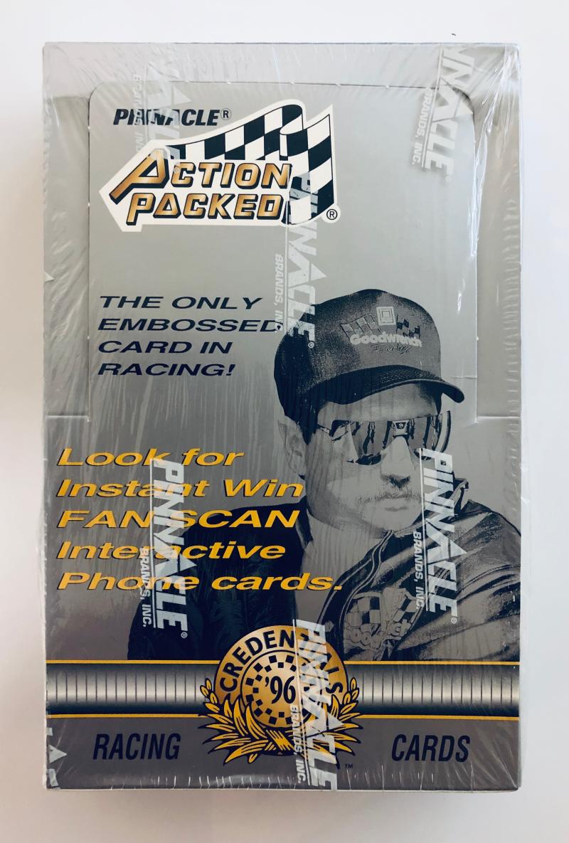 1996 Pinnacle Action Packed Credentials NasCar Racing Box ...