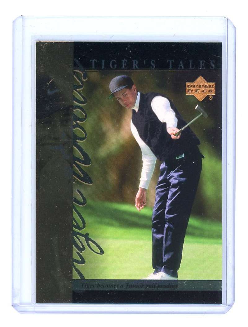 2001 upper deck tiger's tales #TT1 TIGER WOODS rookie card  Image 1