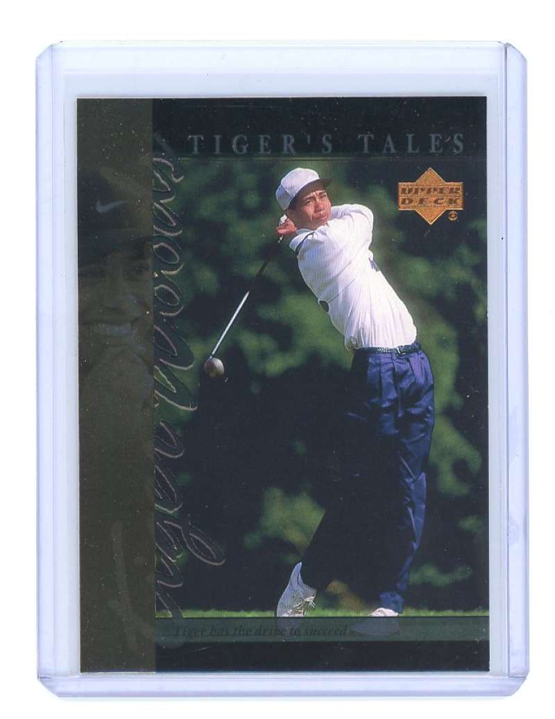 2001 upper deck tiger's tales #TT4 TIGER WOODS rookie card  Image 1