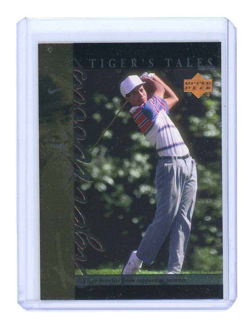 2001 upper deck tiger's tales #TT5 TIGER WOODS rookie card  Image 1