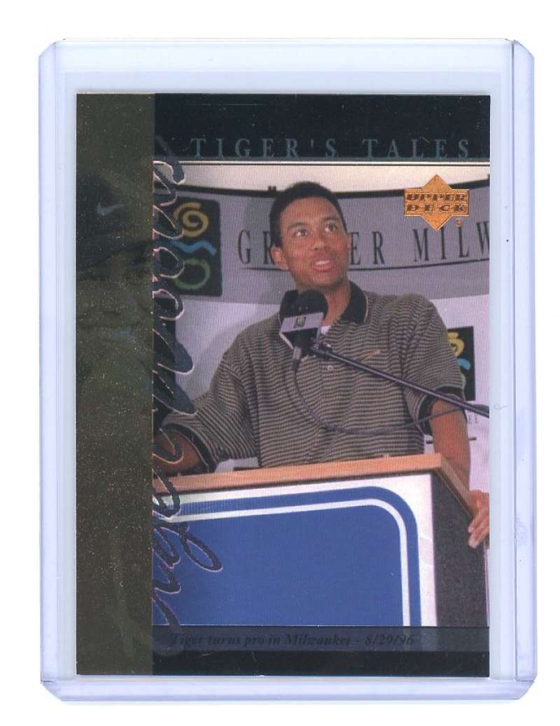 2001 upper deck tiger's tales #TT12 TIGER WOODS rookie card  Image 1