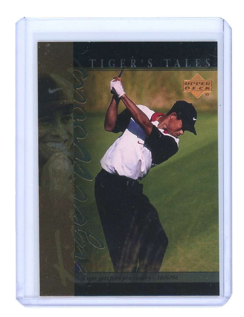 2001 upper deck tiger's tales #TT13 TIGER WOODS rookie card  Image 1