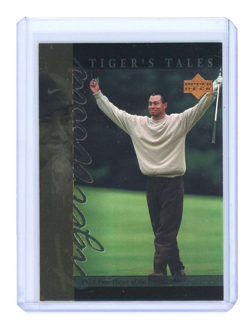 2001 upper deck tiger's tales #TT19 TIGER WOODS rookie card  Image 1
