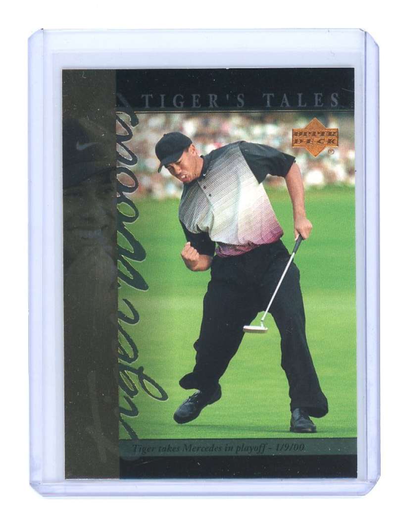 2001 upper deck tiger's tales #TT21 TIGER WOODS rookie card  Image 1
