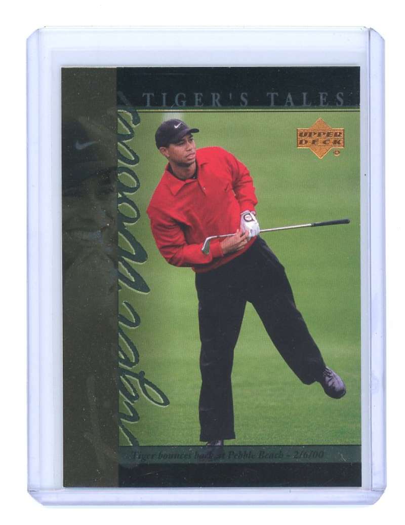 2001 upper deck tiger's tales #TT22 TIGER WOODS rookie card  Image 1