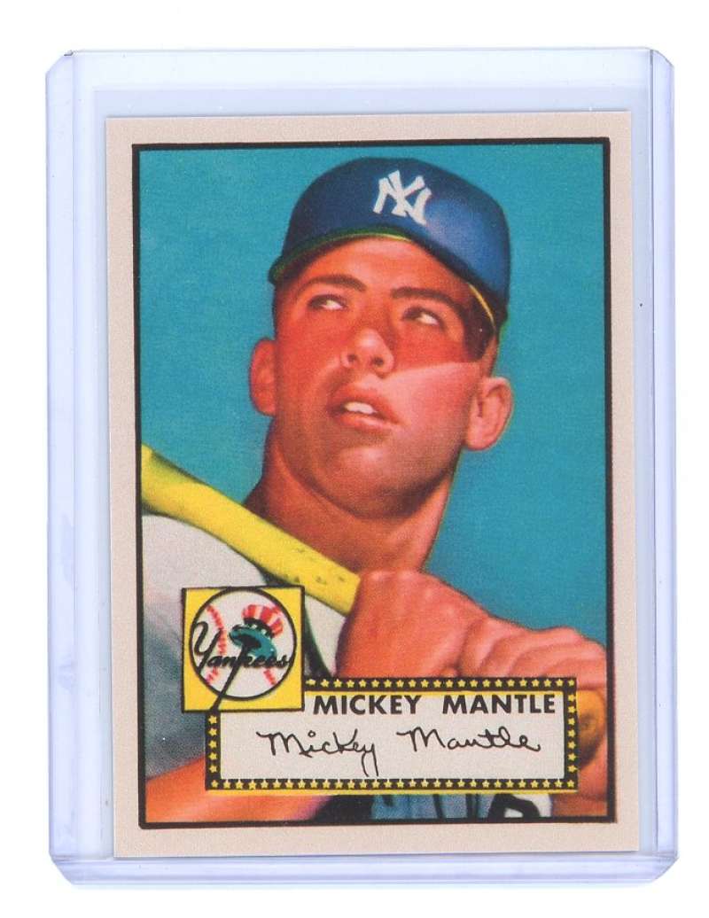 WRAPPED CANVAS 1952 Mickey Mantle Topps 311 Print Vintage Baseball Poster,  Rare Baseball Card, Baseball Card Art -  Canada