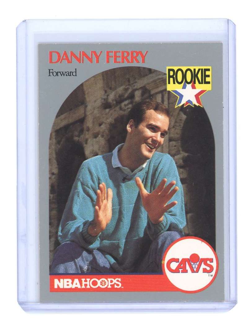 1990-91 hoops #336 DANNY FERRY los angeles clippers rookie card- Image 1