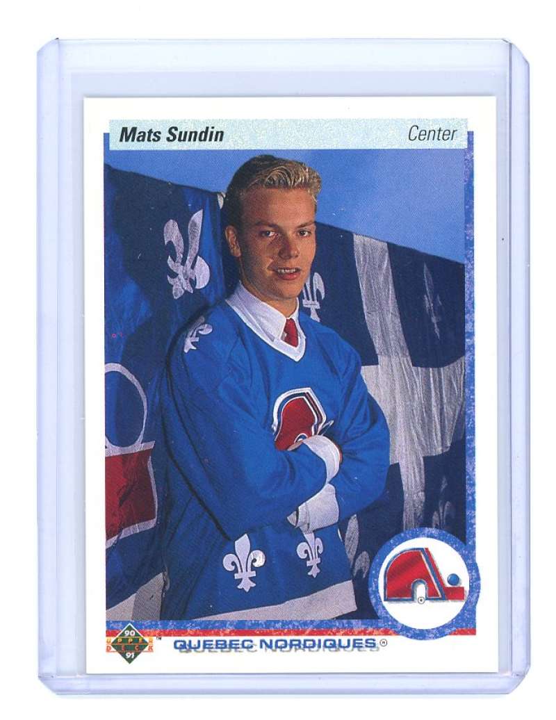1990-91 upper deck #365 MATS SUNDIN quebec nordiques rookie card- Image 1