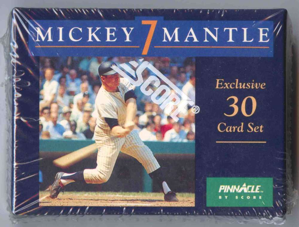 1992 Score Pinnacle Mickey 7 Mantle Baseball Set Image 1