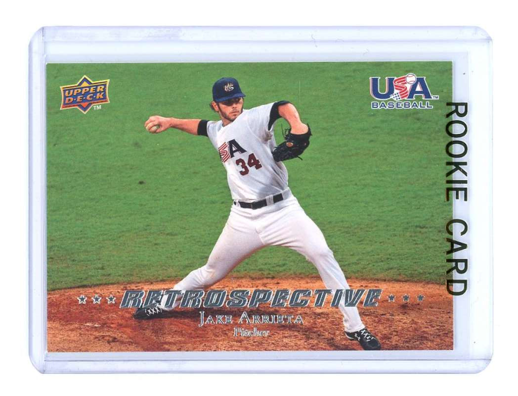 2008-09 USA Baseball National Team Retrospective #USA5 Jake Arrieta Rookie Card Image 1