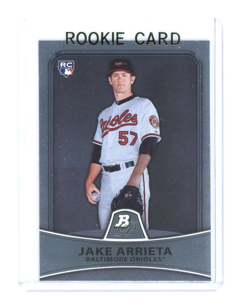 2010 Bowman Platinum #11 Jake Arrieta Baltimore Orioles Rookie Card Image 1