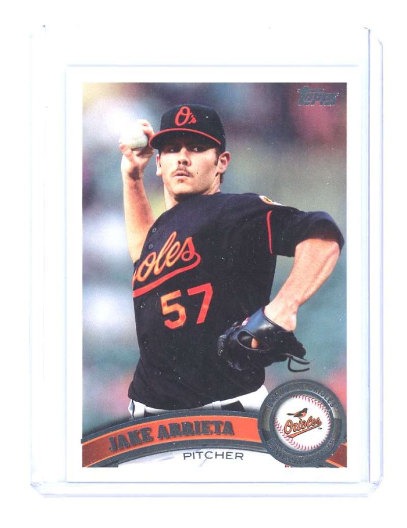 2011 Topps #393 Jake Arrieta Baltimore Orioles (2nd Year) Card Image 1