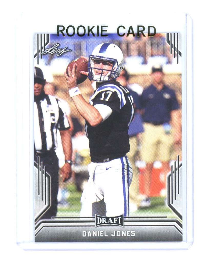 2019 Leaf Draft #45 Daniel Jones AA New York Giants Rookie Card Image 1