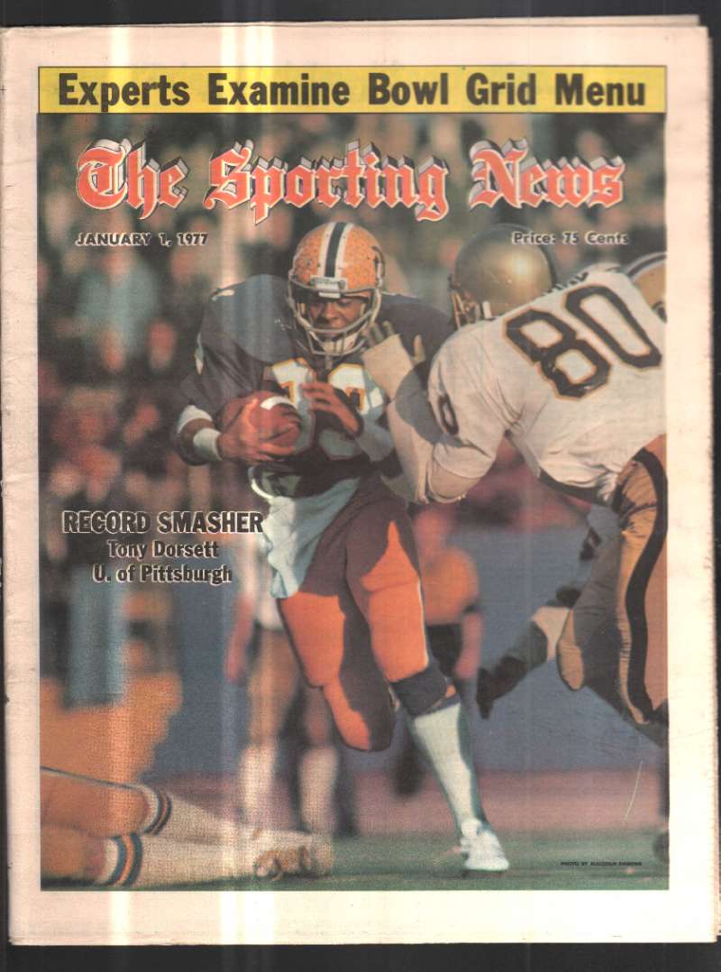 1977 The Sporting News Record Smasher Tony Dorsett Rookie Pittsburgh  Panthers