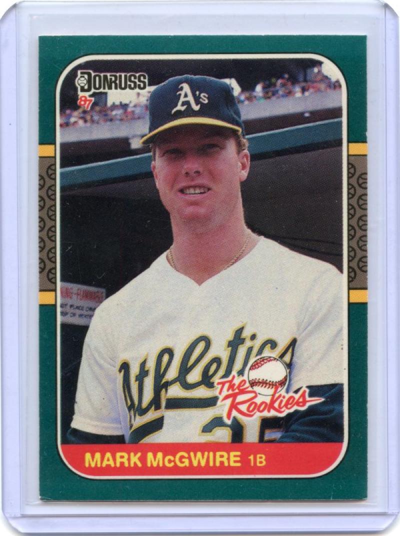 1987 donruss rookies #1 MARK MCGWIRE oakland athletics ROOKIE card Image 1