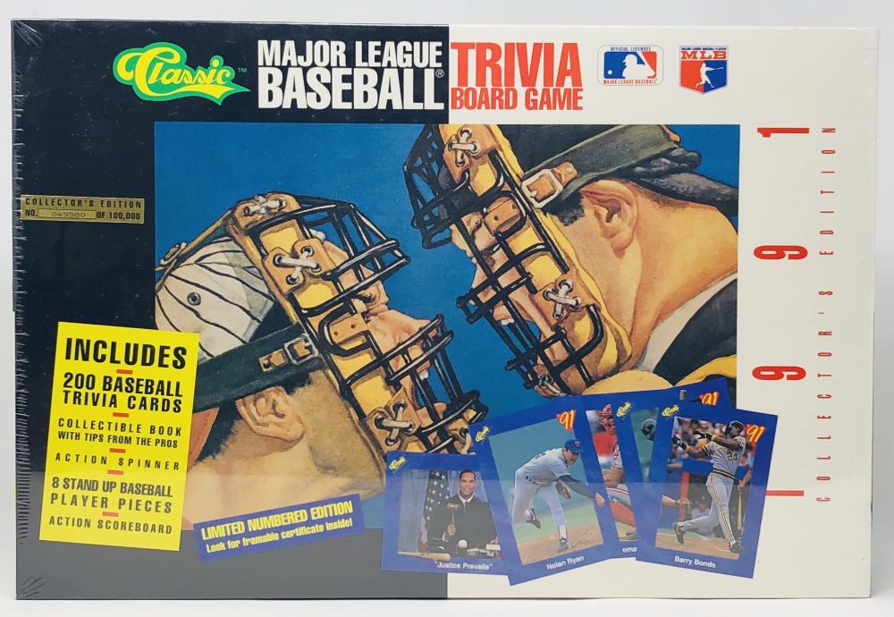 1991 Classic Collector's Edition Baseball Trivia Board Game  Image 1