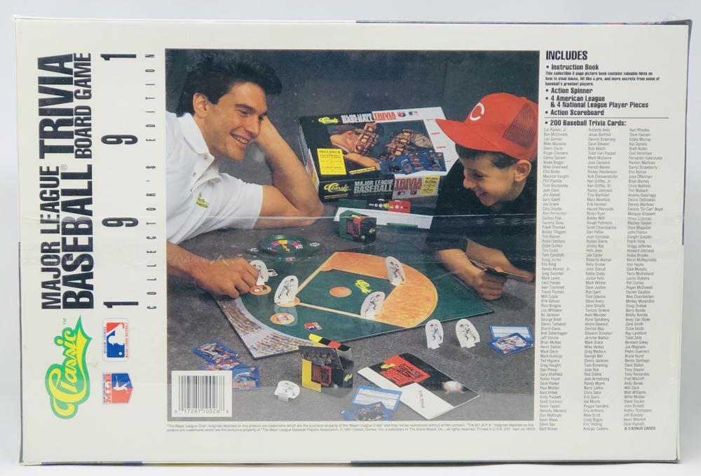 1991 Classic Collector's Edition Baseball Trivia Board Game  Image 2