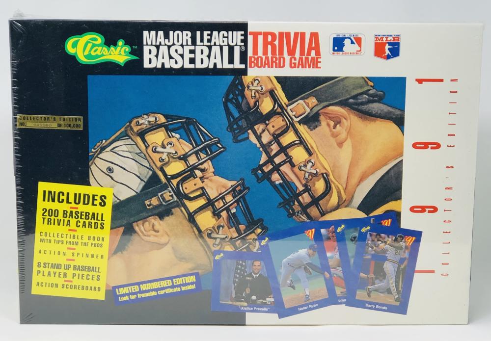 1991 Classic Collector's Edition Baseball Trivia Board Game  Image 3