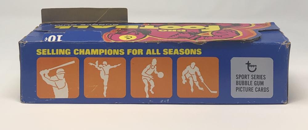 1973 Topps Empty Display Football Box Image 3