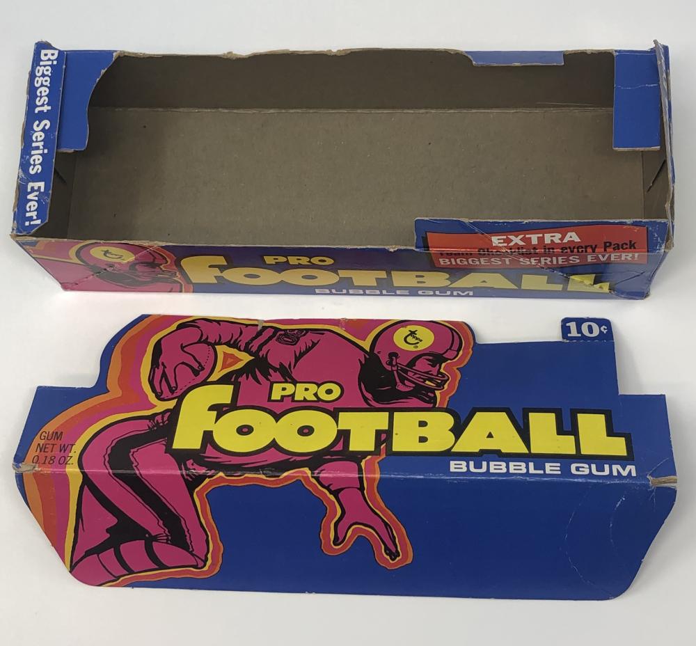 1973 Topps Empty Display Football Box Image 4