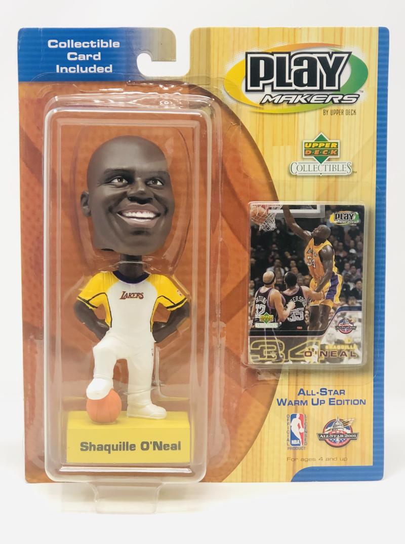 2001 UD Play Makers All-Star Warm Up Edition Shaquille O'Neal Bobble Head Image 1
