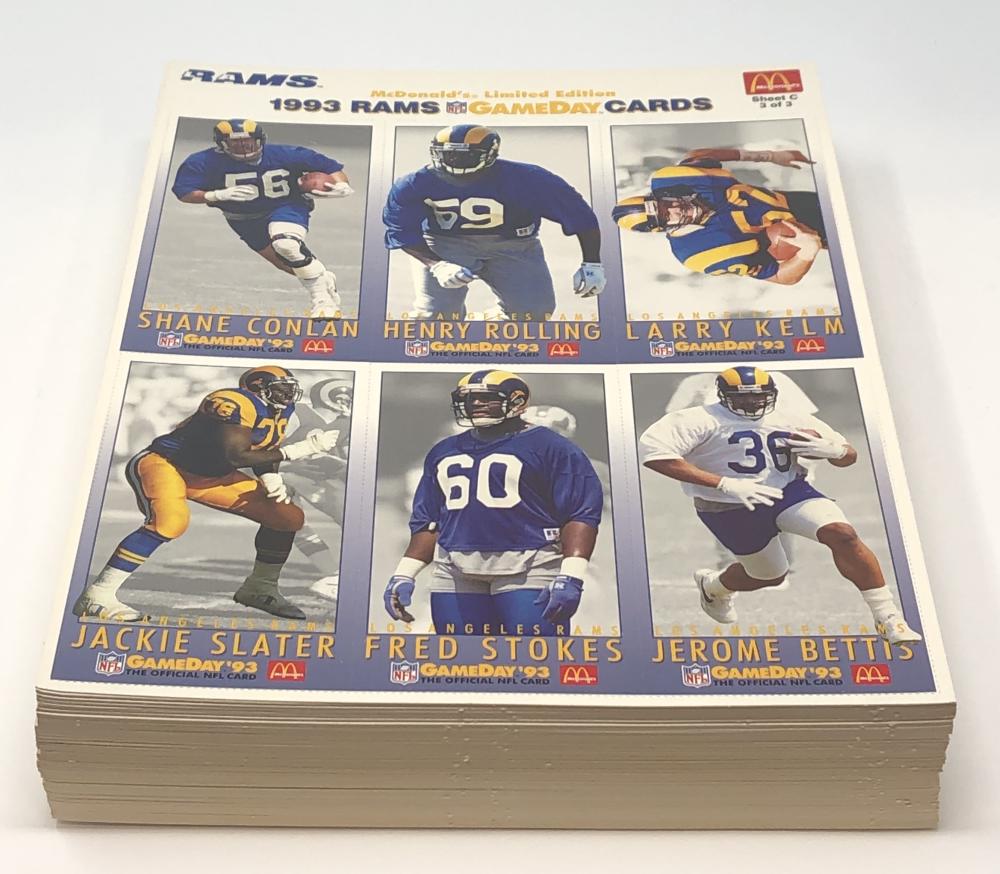 1993 McDonald's Collector Card Game Day Football Sheet Jerome Bettis R SUPERIORSPORTSINVESTMENTS.COM 1993 McDonald's Collector Card Game Day Football Sheet Jerome Bettis R SUPERIORSPORTSINVESTMENTS.COM