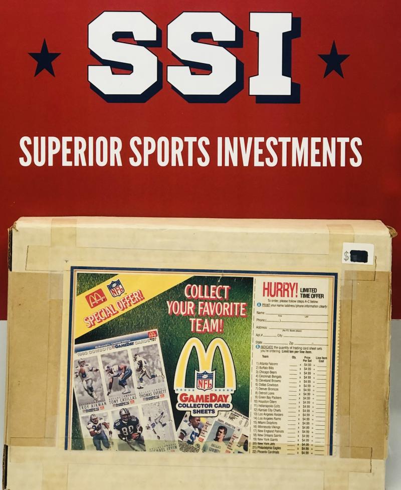 1993 McDonald's Collector Card Game Day Football Sheet Jerome Bettis R SUPERIORSPORTSINVESTMENTS.COM 1993 McDonald's Collector Card Game Day Football Sheet Jerome Bettis R SUPERIORSPORTSINVESTMENTS.COM