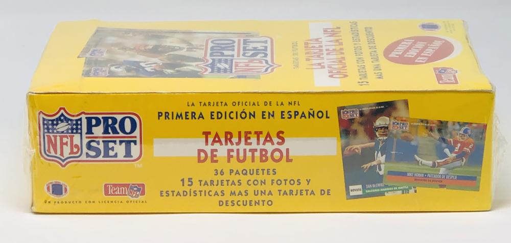 1991 Pro Set First Spanish Edition Football Box Brett Favre Rookie Image 2