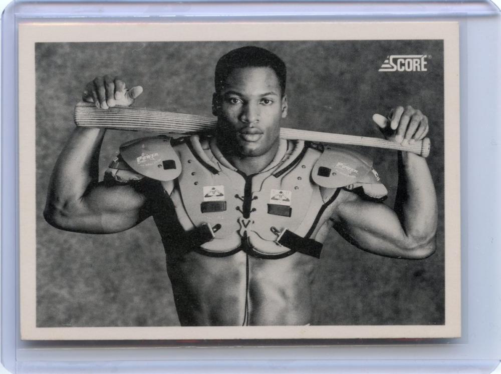 1990 score #697 BO JACKSON football/baseball kansas city royals Image 1