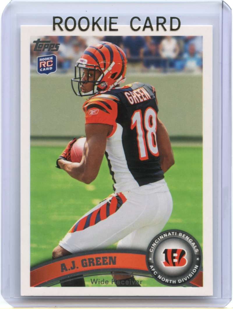 A.J. Green Rookie Card 2011 Topps #151 Cincinnati Bengals Image 1