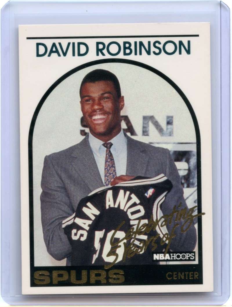 David Robinson Card 1993-94 Hoops Rook Aniversary #DR1 San Antonio Spurs Image 1