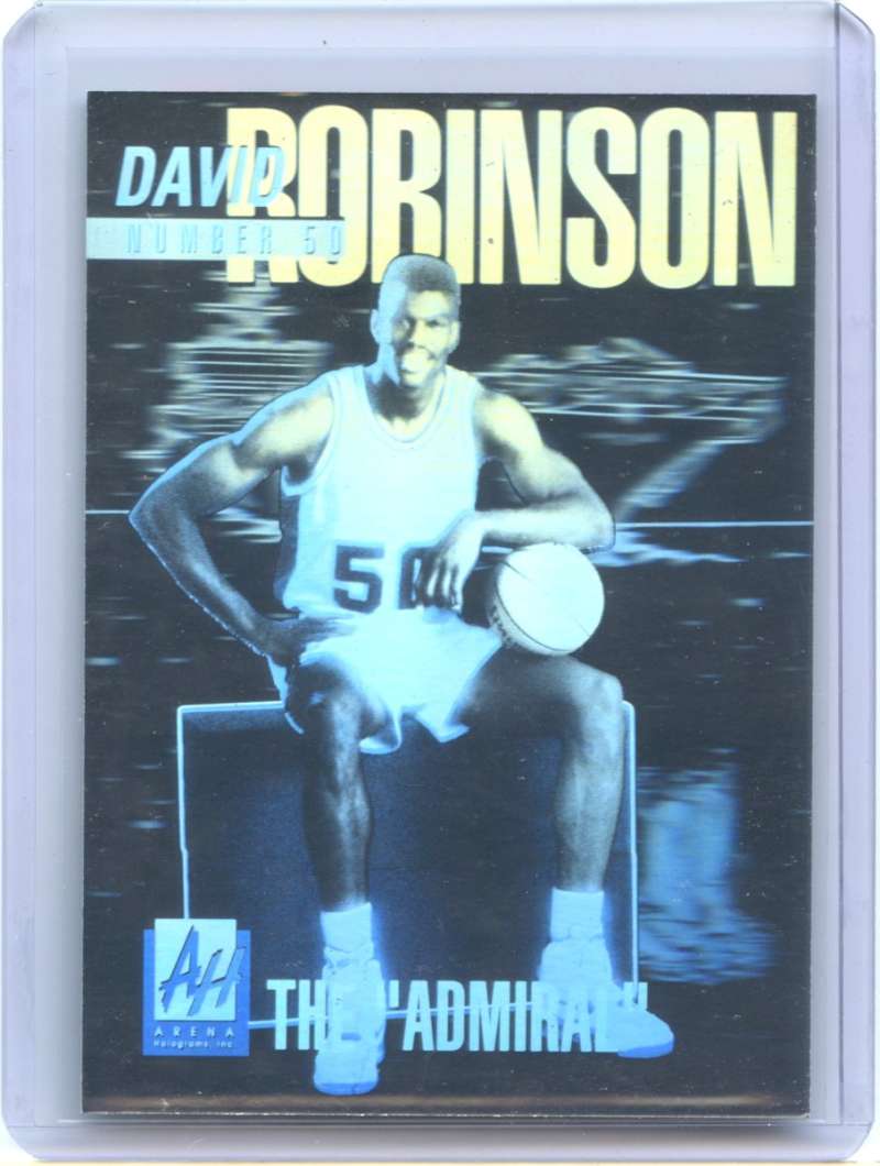 David Robinson Card 1991 Arena Holograms Limited Edition #5 San Antonio Spurs Image 1