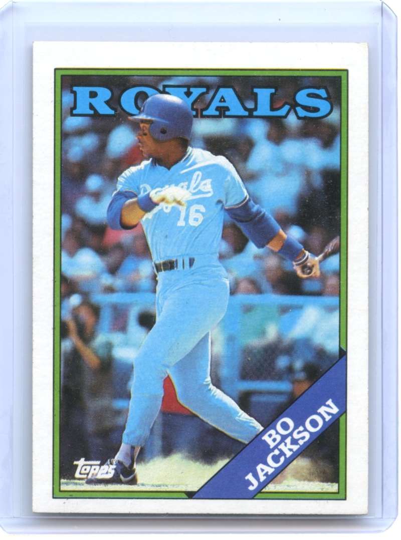 Bo Jackson Card 1988 Topps #750 2nd Year Kansas City Royals Image 1