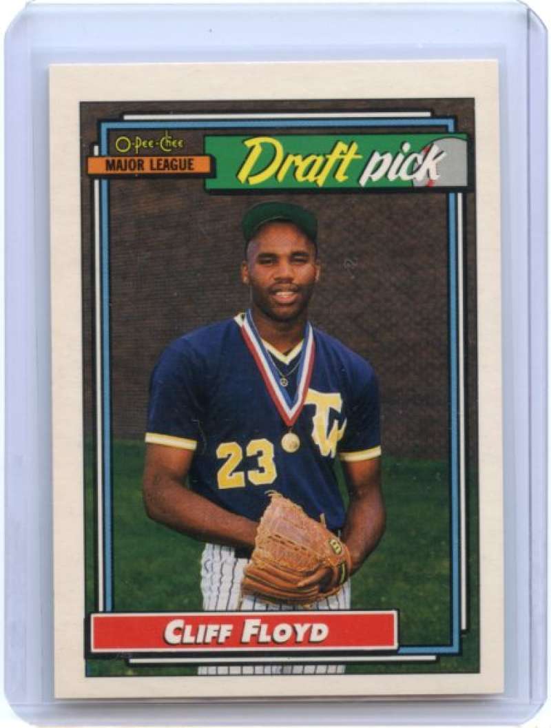 Cliff Floyd Rookie Card 1992 O-Pee-Chee #186 Montreal Expos Image 1