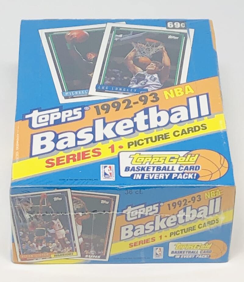 1992-93 Topps Series 1 Basketball Box Image 3
