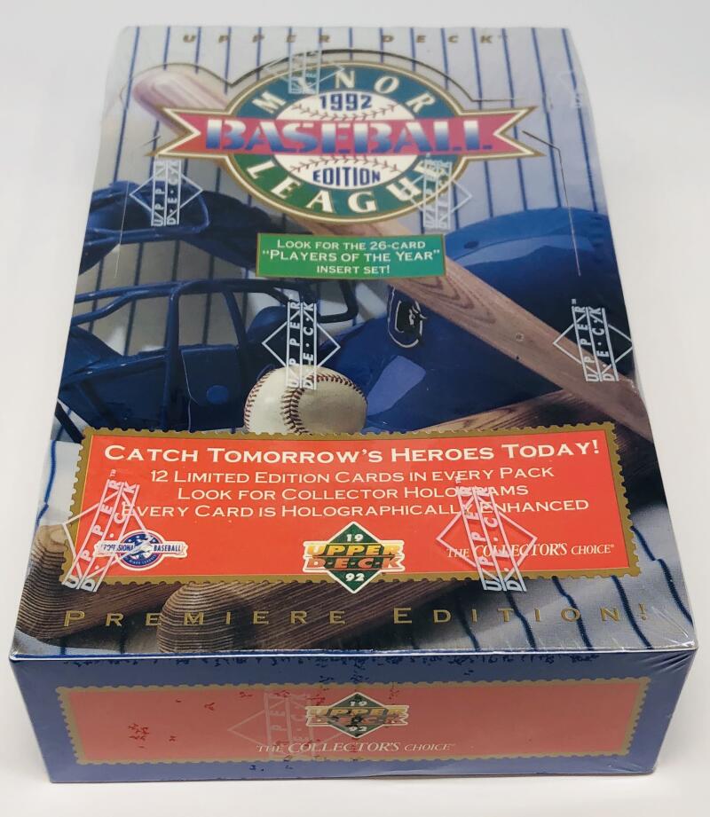 1992 Upper Deck Minor League Edition Baseball Derek Jeter Box  Image 1