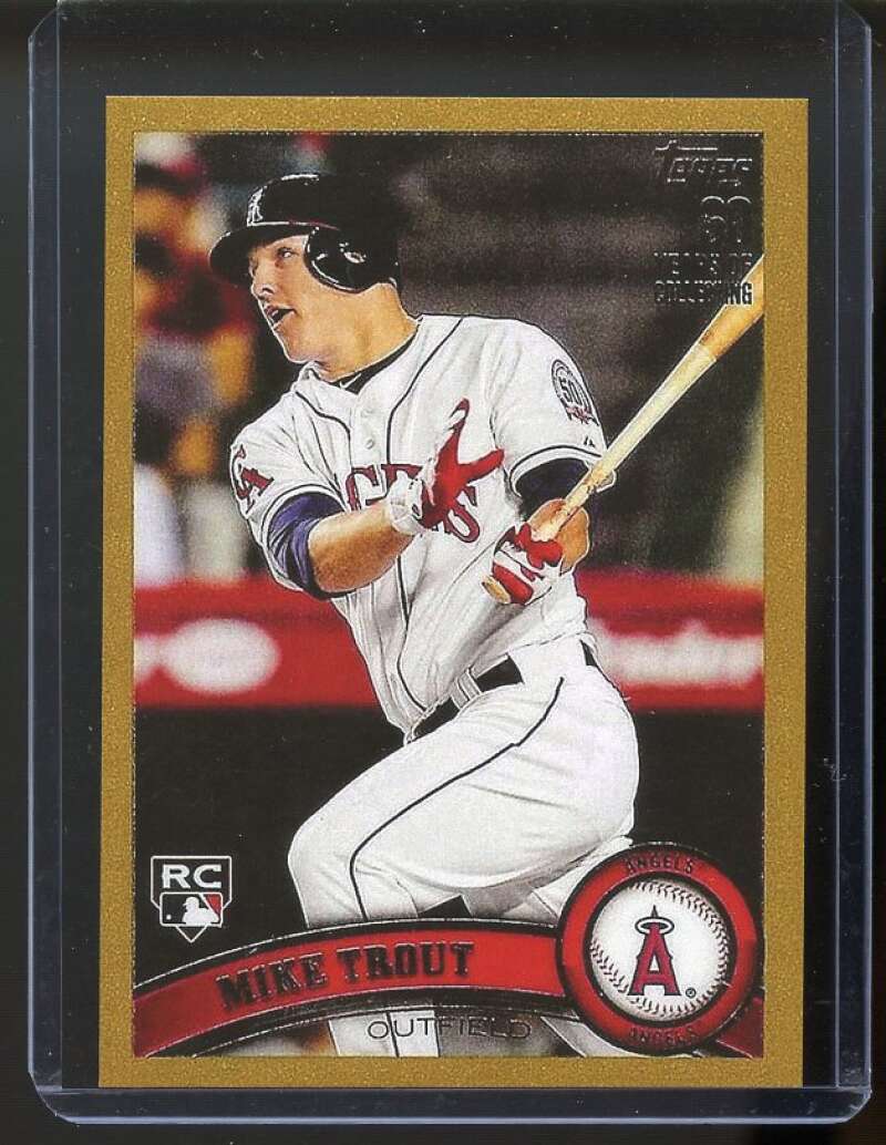 2011 Topps Update Us175 Mike Trout Los Angeles Angels Rookie Card