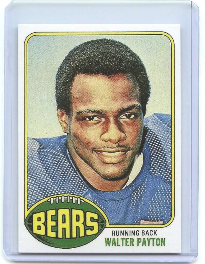 Walter Payton Rookie Card 1976 Topps #148 Chicago Bears REPRINT Image 1