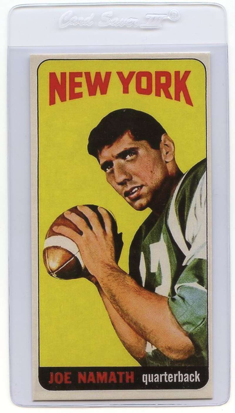 Joe Namath Rookie Card 1965 Topps #122 New York Jets REPRINT Image 1