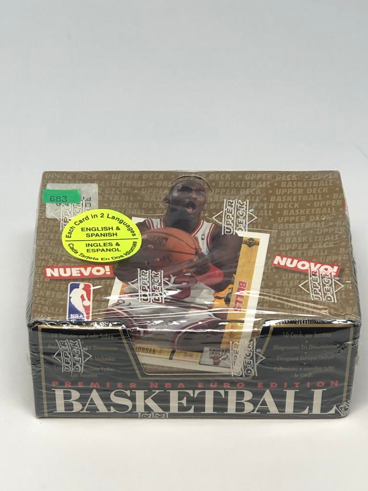 1991-92 Upper Deck Premier Michael Jordan Euro Edition Basketball Box Image 2