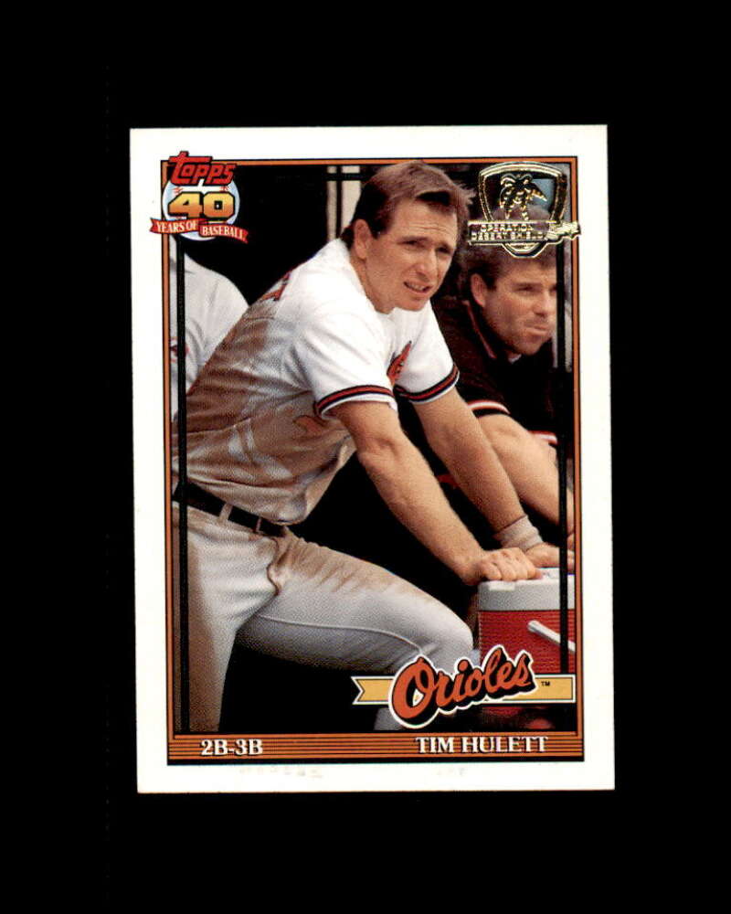 Tim Hulett Card 1991 Topps Desert Shield #468 Baltimore Orioles Image 1